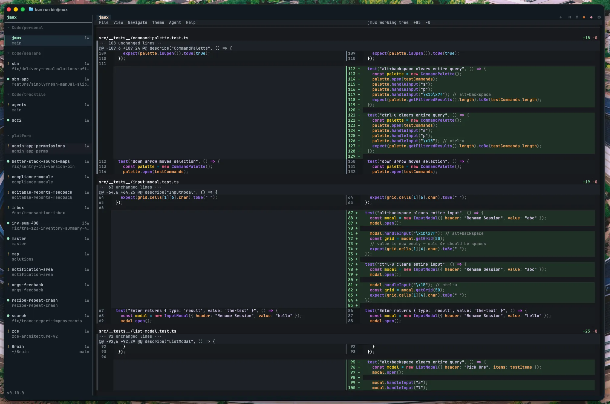 jmux full-screen diff panel